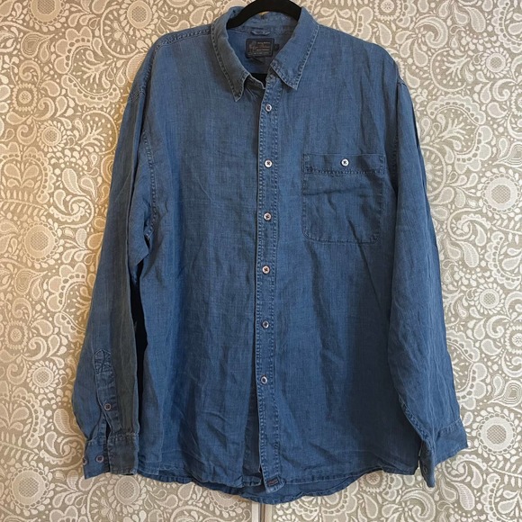 Tommy Bahama Other - Tommy Bahama Linen Denim Shirt Large
